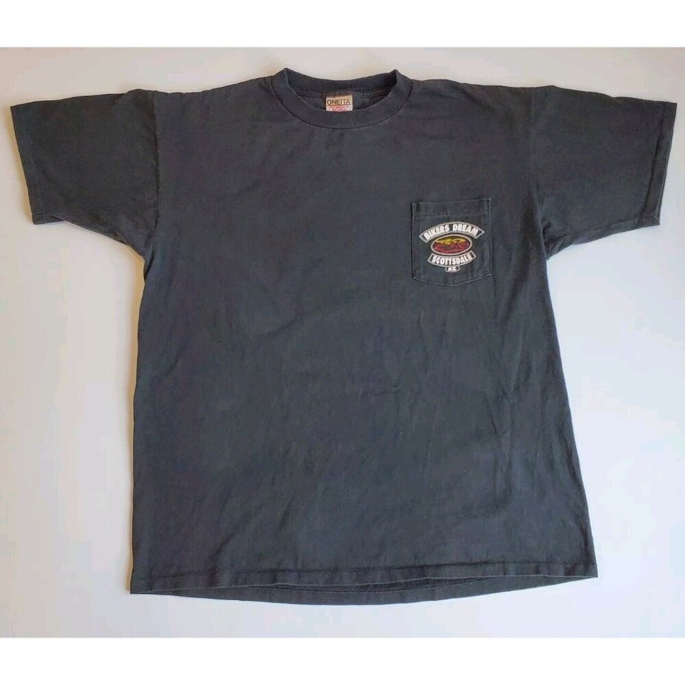 BIKERS DREAM SUPERSTORE Scottsdale AZ Men's XL Black Pocket T-Shirt Motorcycle